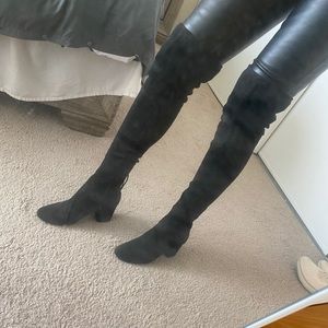 ALDO over the knee boots black suede size US 7